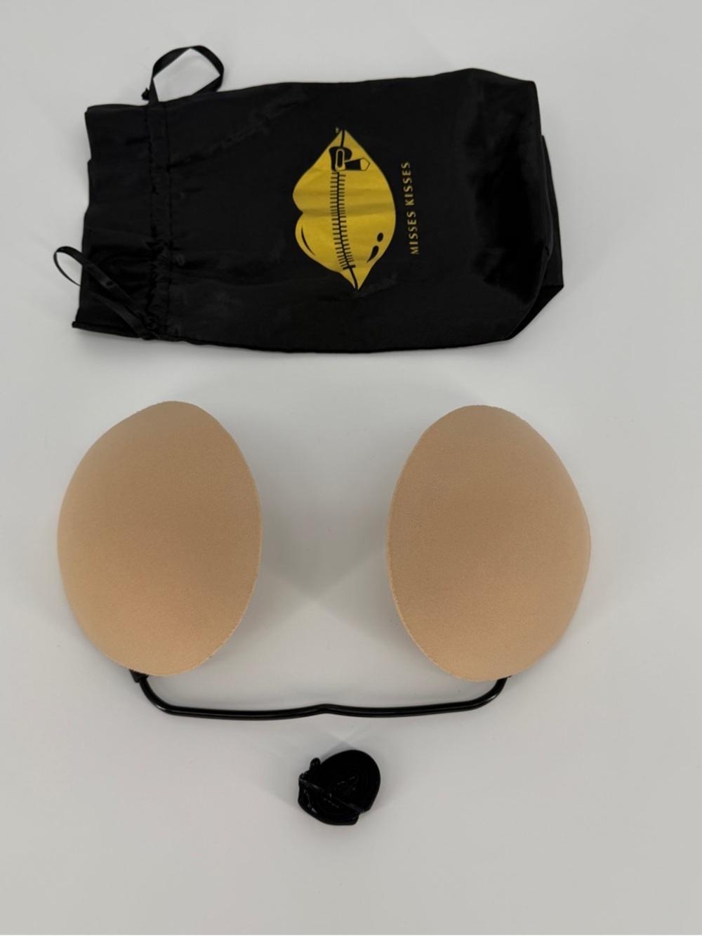 Misses Kisses OG Full Backless PushUp Bra Strapless Nude Pads Y2K Bridal Wedding